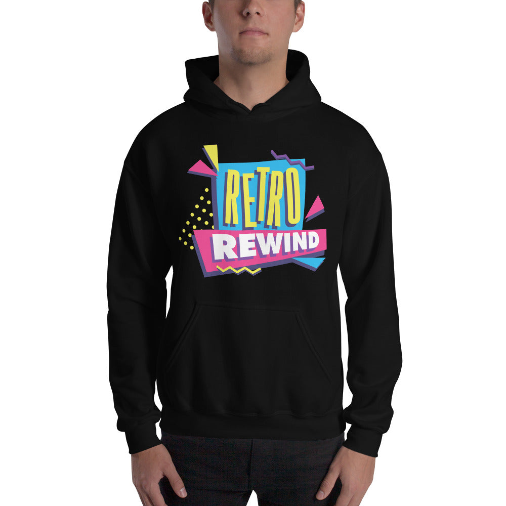Retro Rewind 80s Logo Premium Hoodie