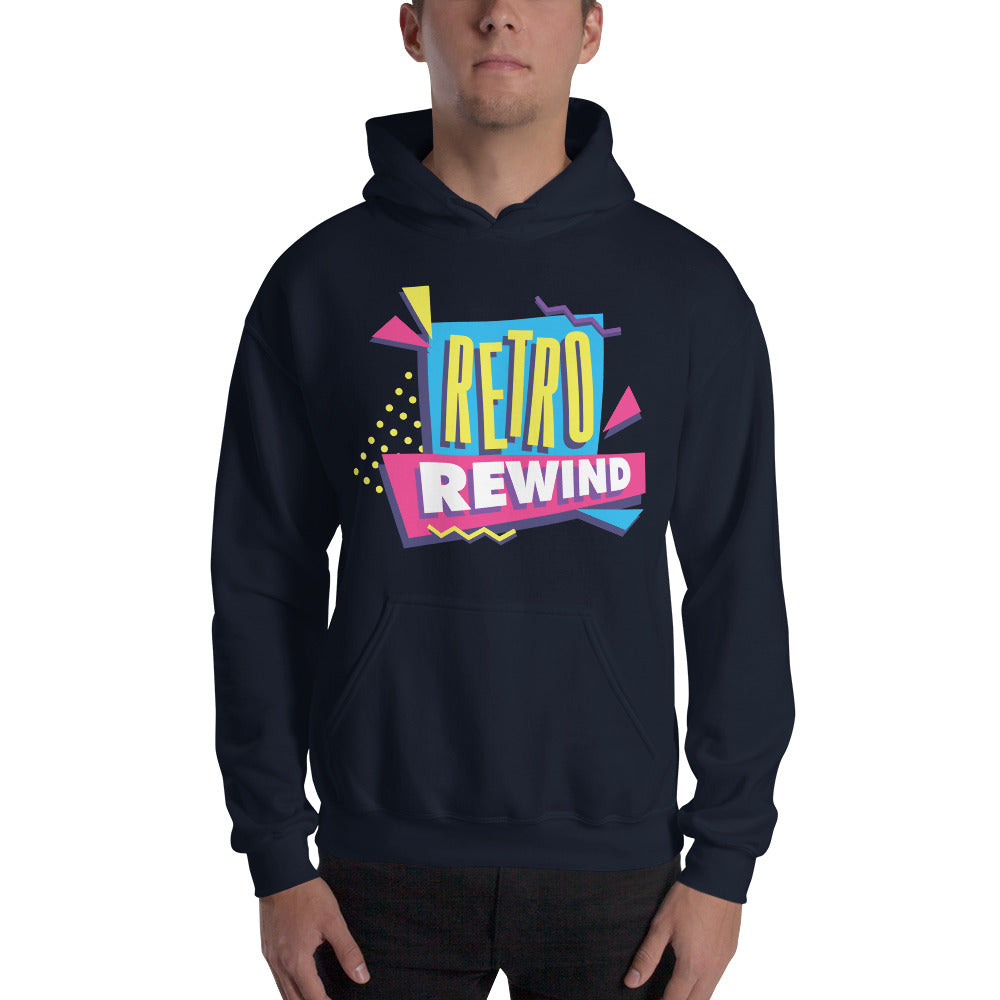 Retro Rewind 80s Logo Premium Hoodie
