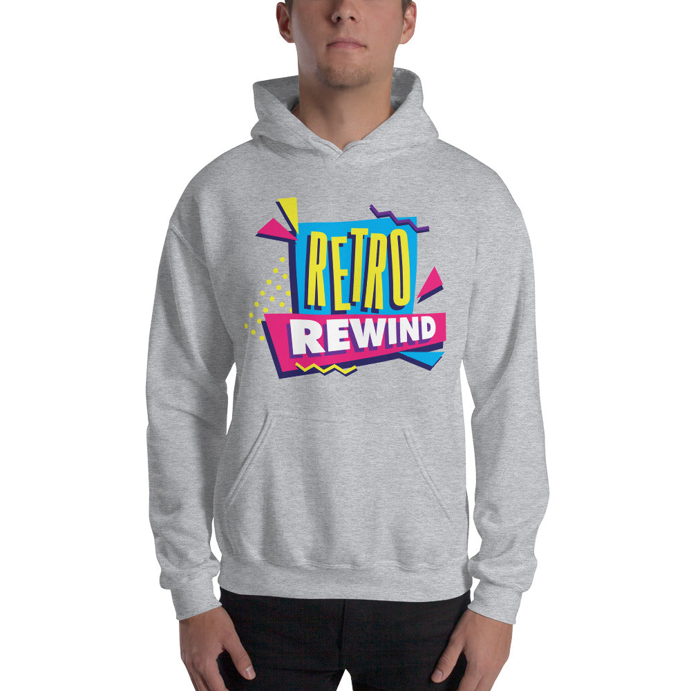 Retro Rewind 80s Logo Premium Hoodie