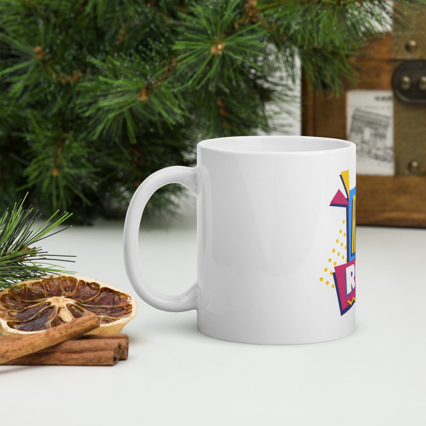 Retro Rewind 80s Caffeine Container Logo Mug