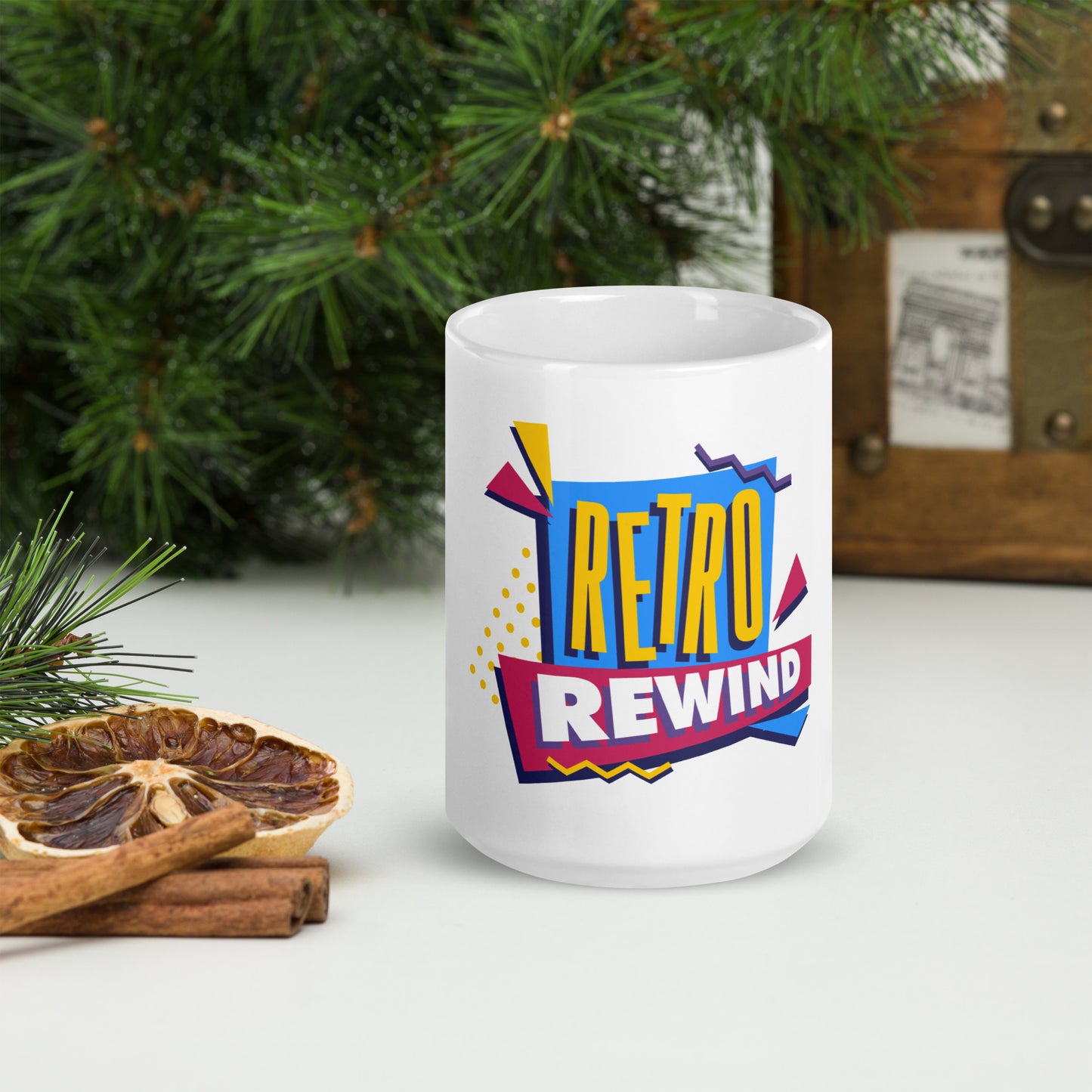 Retro Rewind 80s Caffeine Container Logo Mug