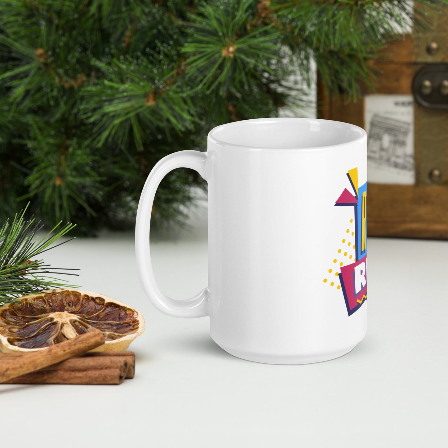 Retro Rewind 80s Caffeine Container Logo Mug