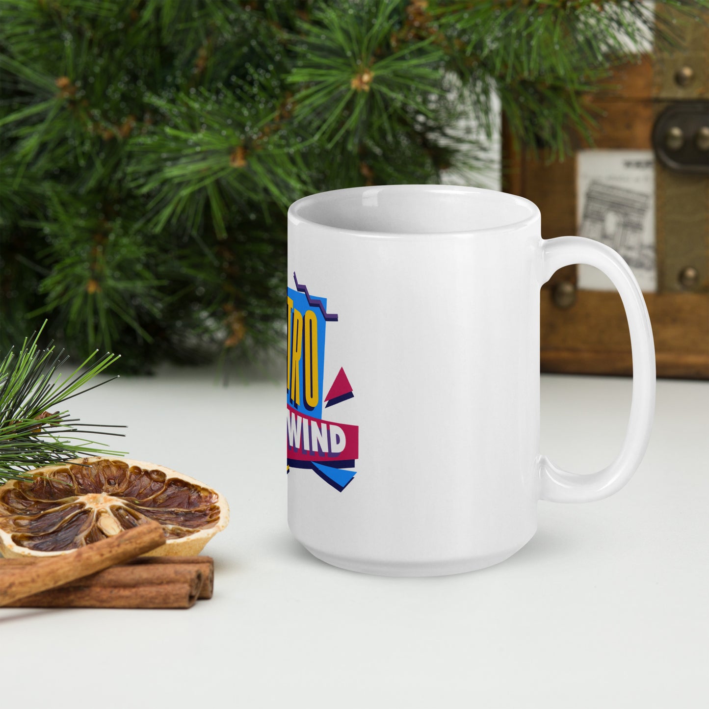 Retro Rewind 80s Caffeine Container Logo Mug
